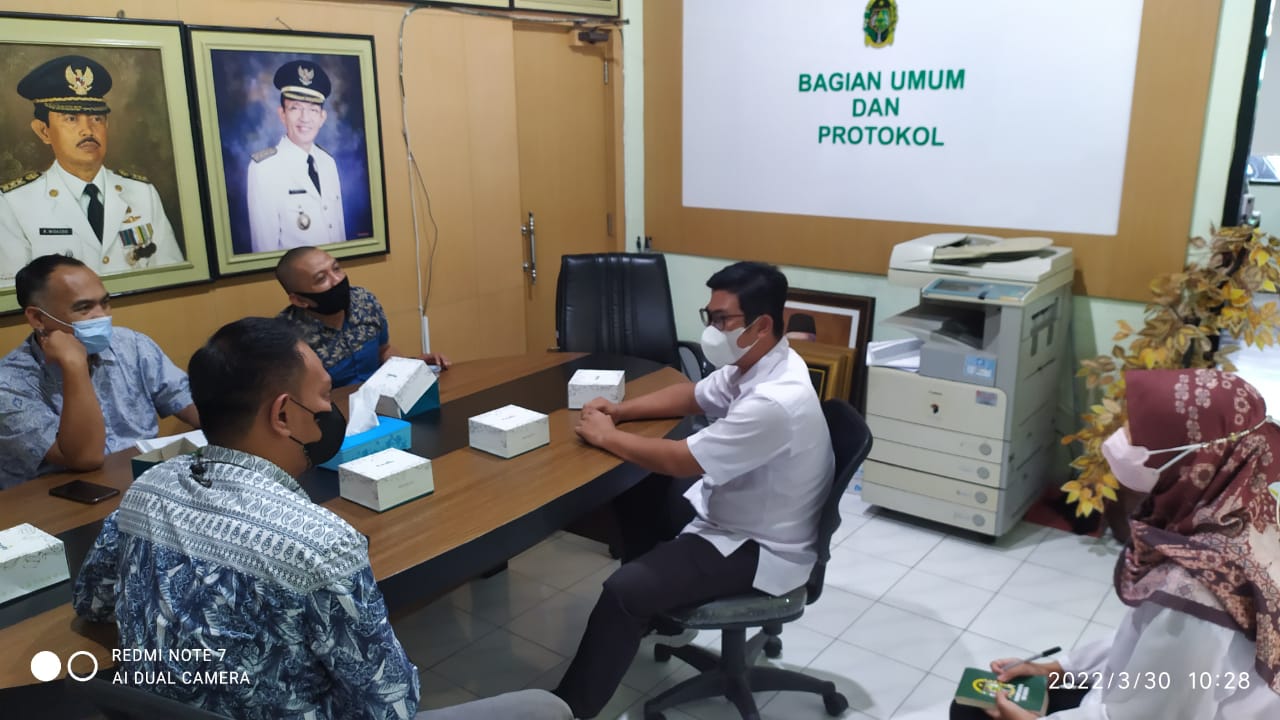 Kunjungan Kerja Bagian Umum, Kearsipan dan Perpustakaan Setda Pemkab Tasikmalaya Terkait Kerumah Tanggaan di Bagian Umum & Protokol Setda Kota Yogyakarta