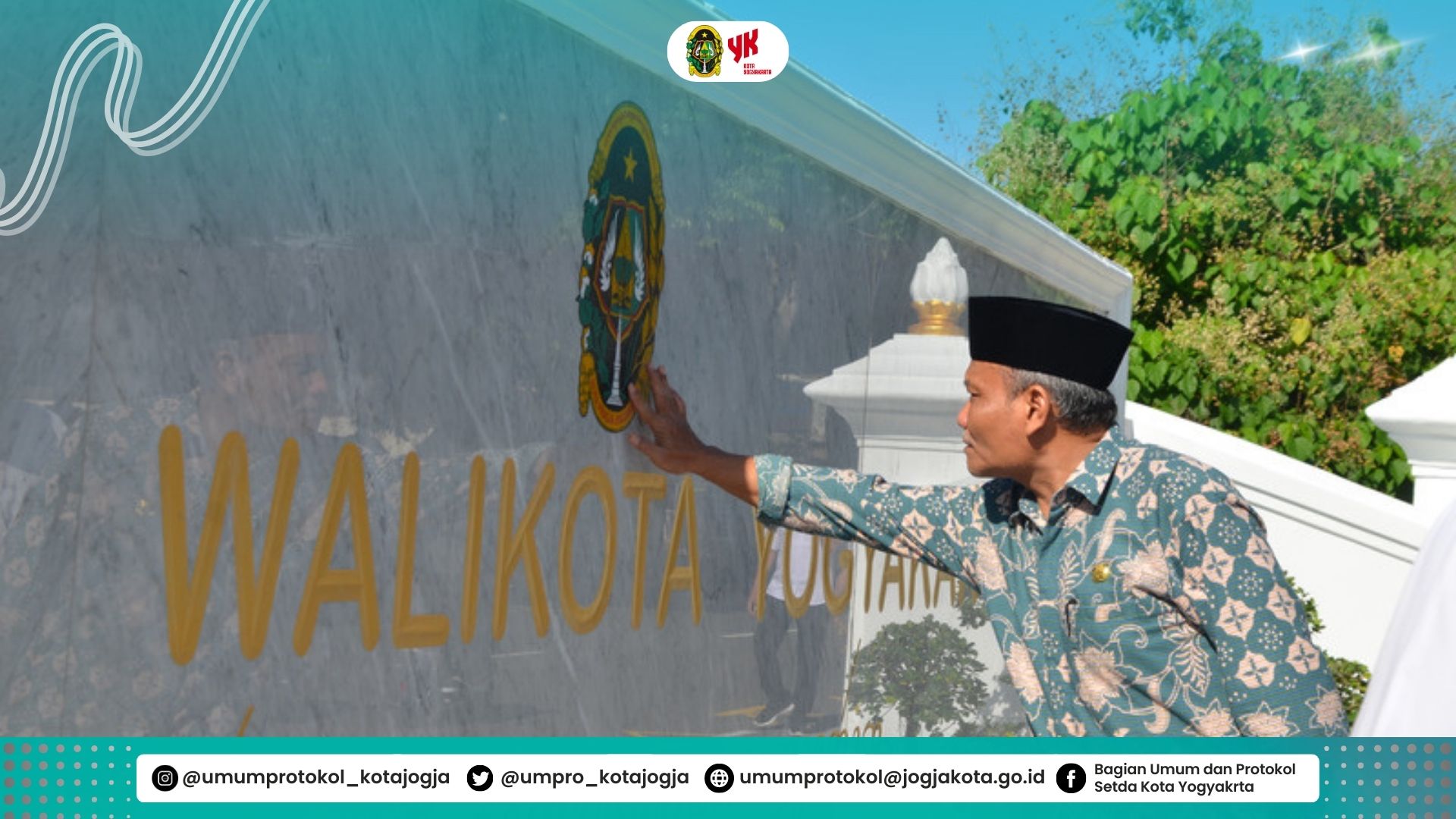 Peninjauan Papan Nama Kantor Walikota Yogyakarta
