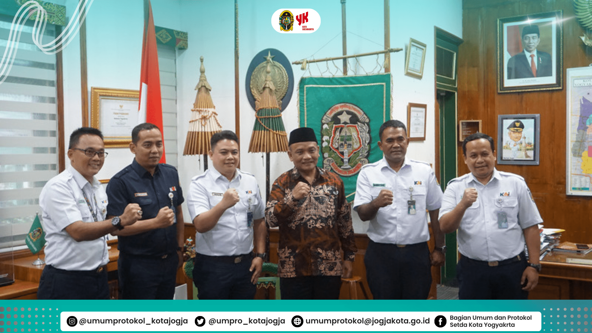 Audiensi PT.KAI Daop 6 Yogyakarta di Pemerintah Kota Yogyakarta