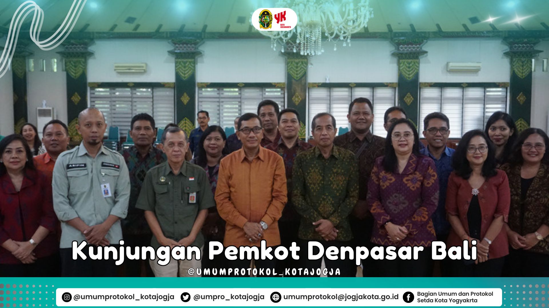 Kunjungan kerja dari Pemerintah Kota Denpasar, Bali Ke Pemerintah Kota Yogyakarta