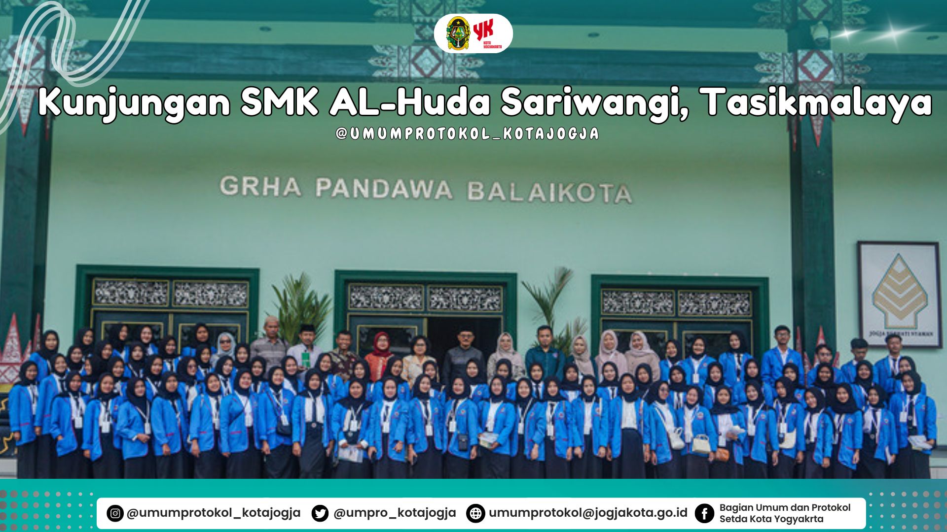 Kunjungan industry (Company Visit) dan karya wisata dari siswa dan siswi dari SMK AL-Huda Sariwangi, Tasikmalaya, Jawa Barat.