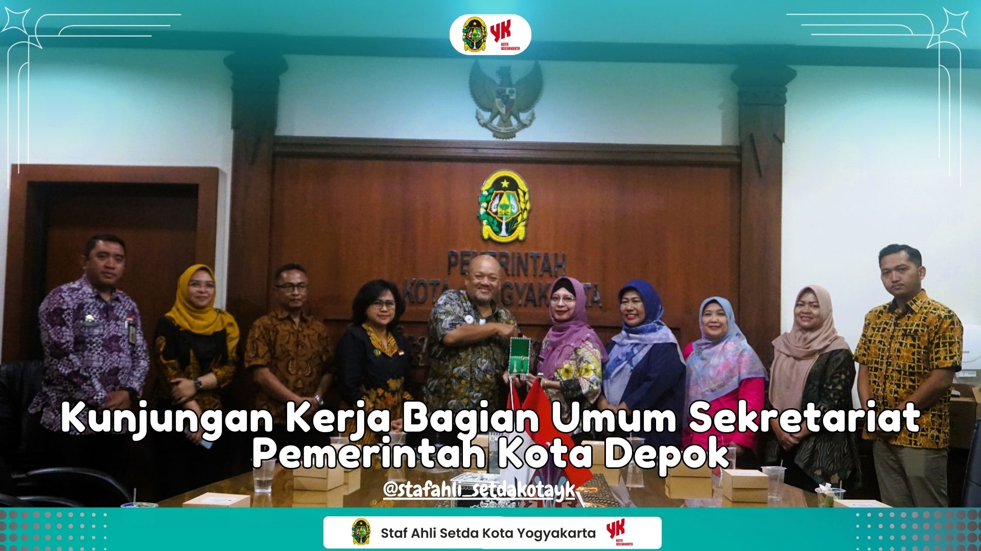 Kunjungan Kerja Sekretariat Daerah Pemerintah Kota Depok ke Sekretariat Daerah Kota Yogyakarta