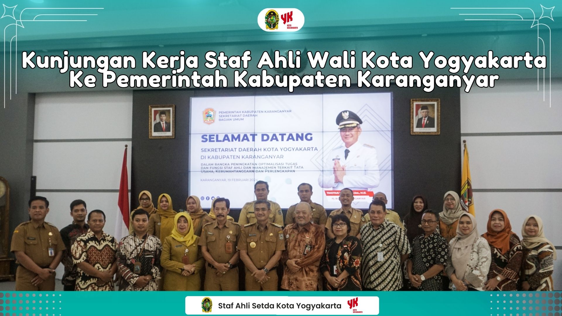 Staf Ahli Wali Kota Yogyakarta Studi Komparasi di Pemerintah Kabupaten Karanganyar
