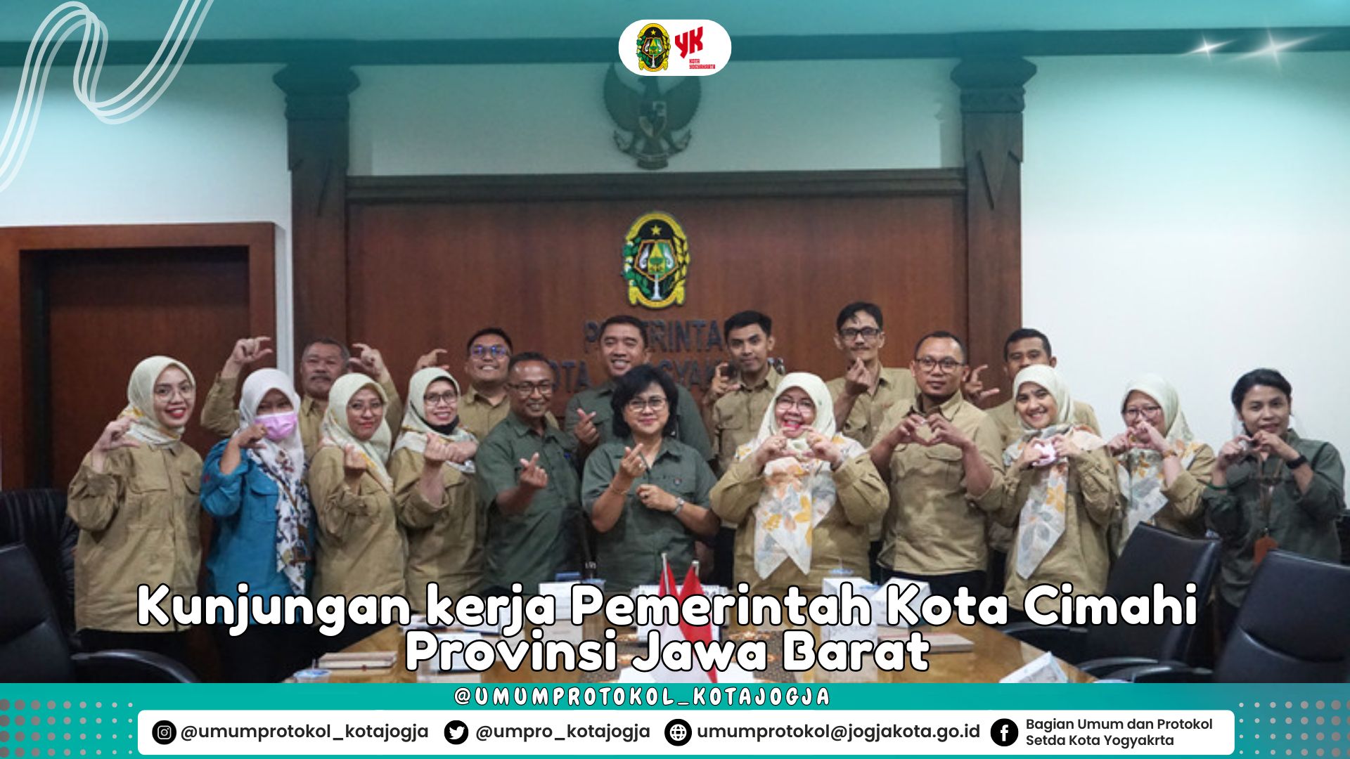 Kunjungan Studi Tiru Bagian Umum Setda Kota Cimahi Ke Pemerintah Kota Yogyakarta