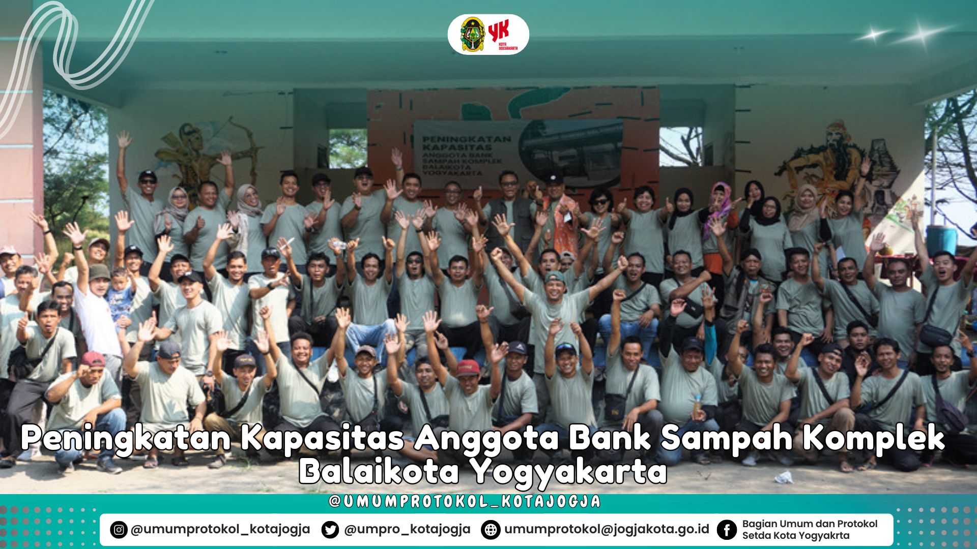 Peningkatan Kapasitas Anggota Bank Sampah Balaikota Yogyakarta di Pantai Goa Cemara, Bantul.