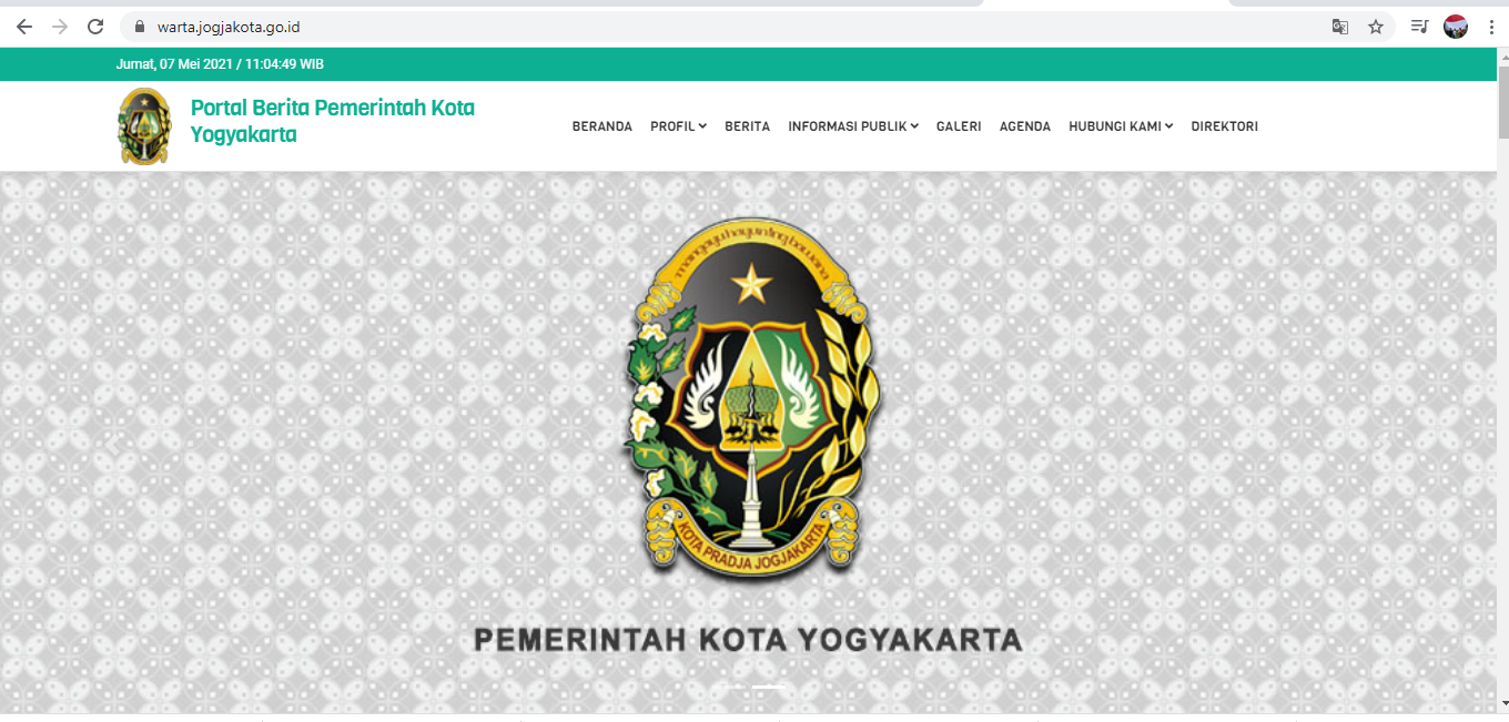 Website Resmi Terbaru Pemerintah Kota Yogyakarta